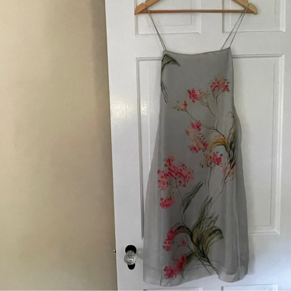 BCBG Max Azria Silk Floral Slip Dress size 4